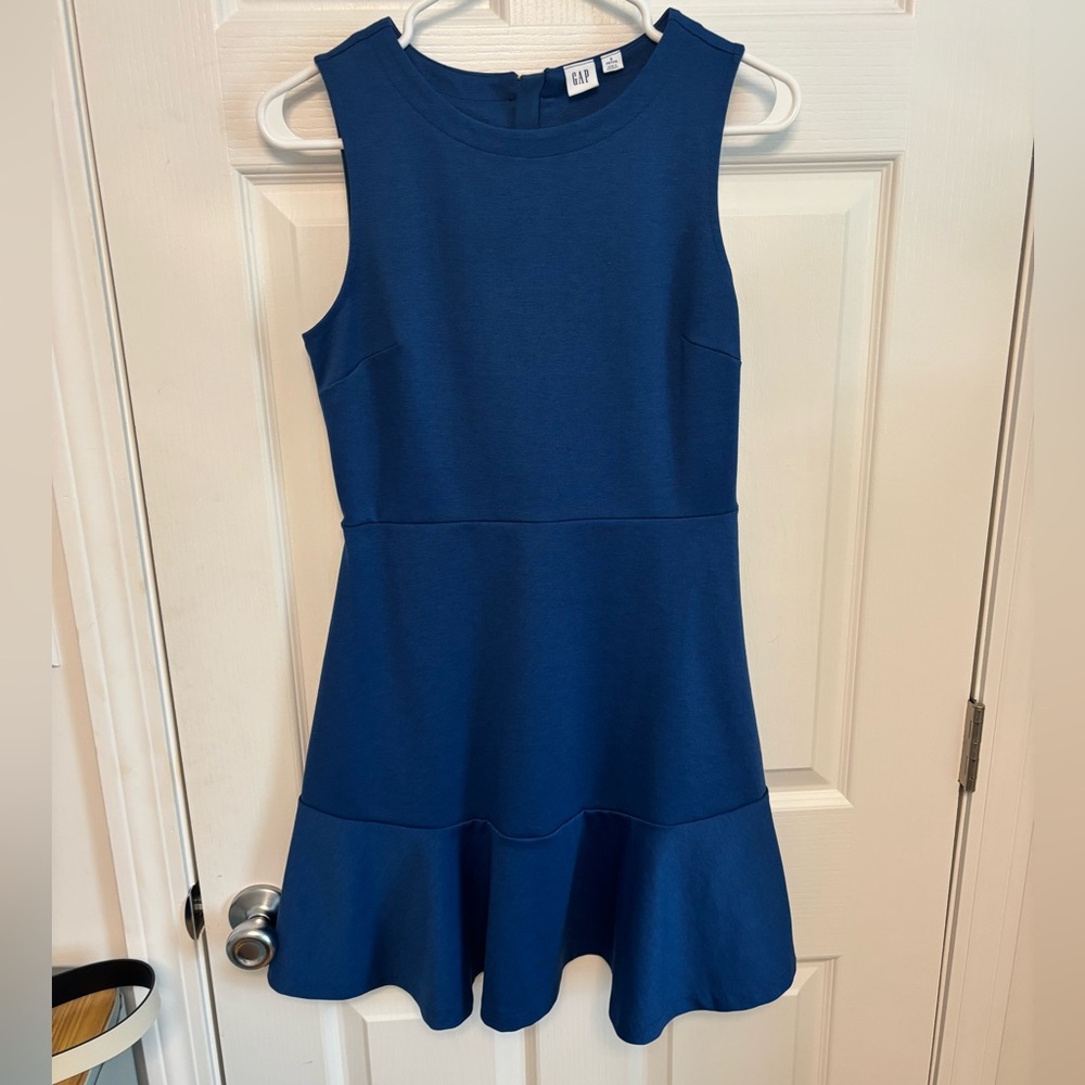GAP Bright Blue Sleeveless Dress. Size petite 2